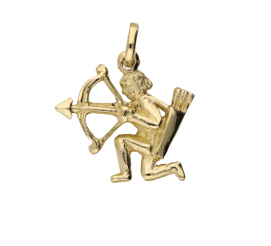 Zawieszka wykonana z żółtego złota znak zodiaku STRZELEC