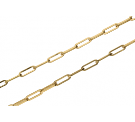 Popularny złoty naszyjnik łańcuch - gruby łańcuszek o splocie ankier i długości 60 cm - żółte złoto próby 585