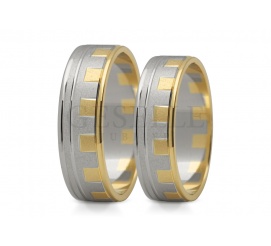Niezwykłe obrączki do ślubu - dwa kolory złota, oryginalny wzór i delikatne zdobienie
