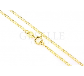 Elegancki łańcuszek pancerka z żółtego złota o długości 45 cm