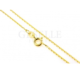 Popularny złoty łańcuszek o splocie ankier i długości 50 cm - żółte złoto próby 585