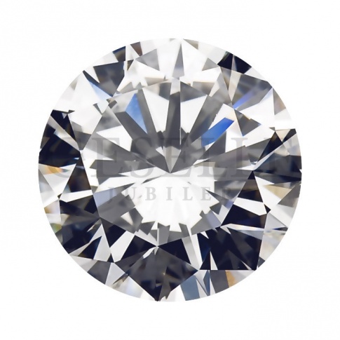 Certyfikowany diament o szlifie brylantowym 0,25 ct czystości SI2 i barwie G (IGI)