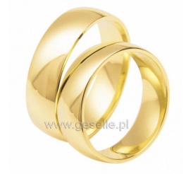 Solidne obrączki ślubne w klasycznym stylu ze złota - kolekcja Classic
