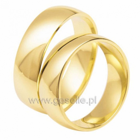 Solidne obrączki ślubne w klasycznym stylu ze złota - kolekcja Classic