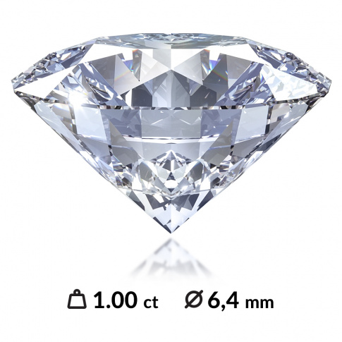 Zjawiskowy diament o szlifie brylantowym, masie 1,00 ct IF/G z certyfikatem Głównego Instytutu Gemmologicznego (HRD, IGI, GIA)