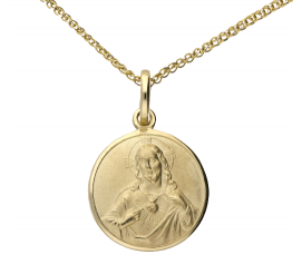 Złoty medalik - Serce Pana Jezusa