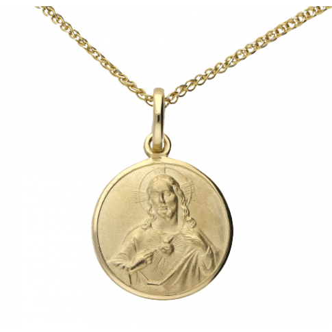 Złoty medalik - Serce Pana Jezusa