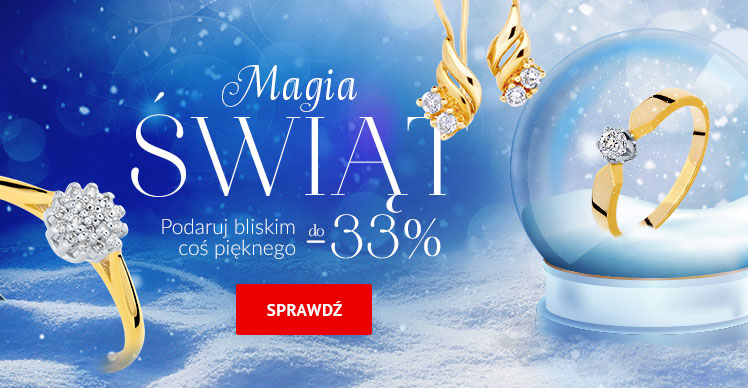 Baner reklamowy - Magia Świąt - Podaruj bliskim coś pięknego do -33%